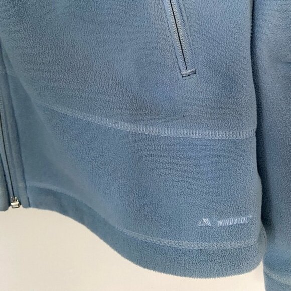 Mec Fleece Zip Up Jacket Blue with Black Accents Womens Size Medium - Picture 3 of 8